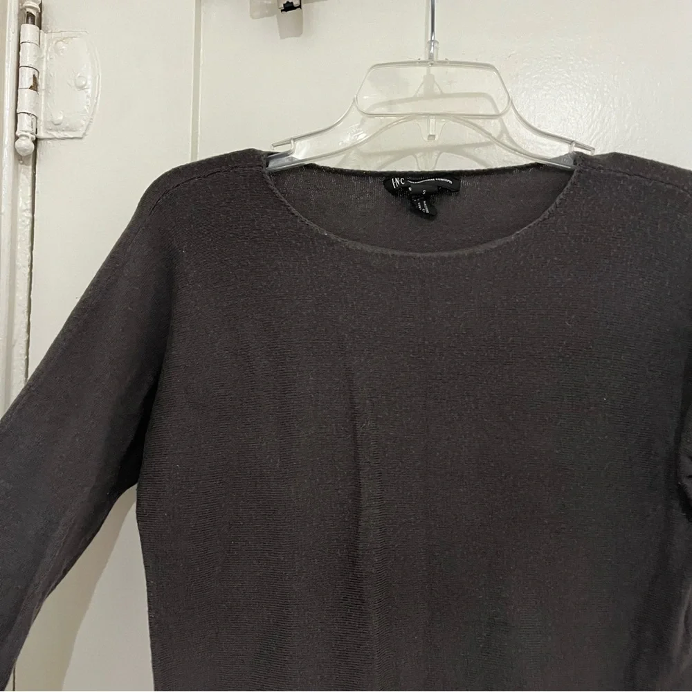 INC International Concepts Classic Black Long Sleeve Sweater - Size S - Picture 4 of 10